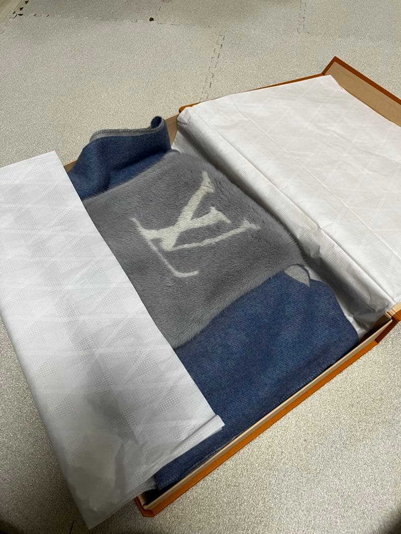 ヴィトン エシャルプコールドレイキャビック マフラー カシミヤ×ミンク