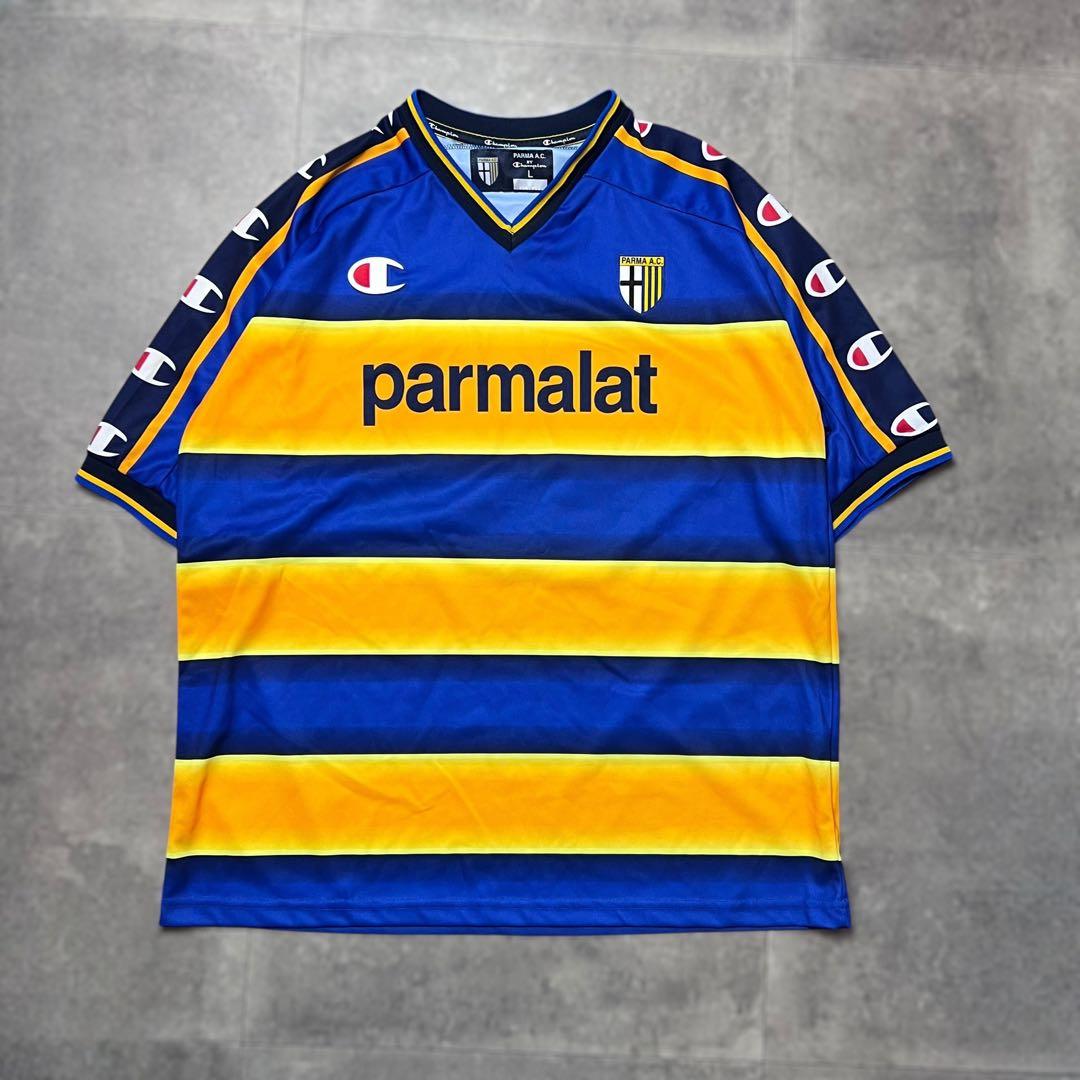 ビンテージ Champion サッカーシャツ L カンナヴァーロ パルマA.C.
