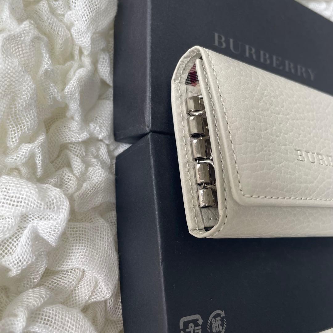✨新品未使用・箱付き✨　BURBERRY キーケース　ノバチェック　5連　刻印