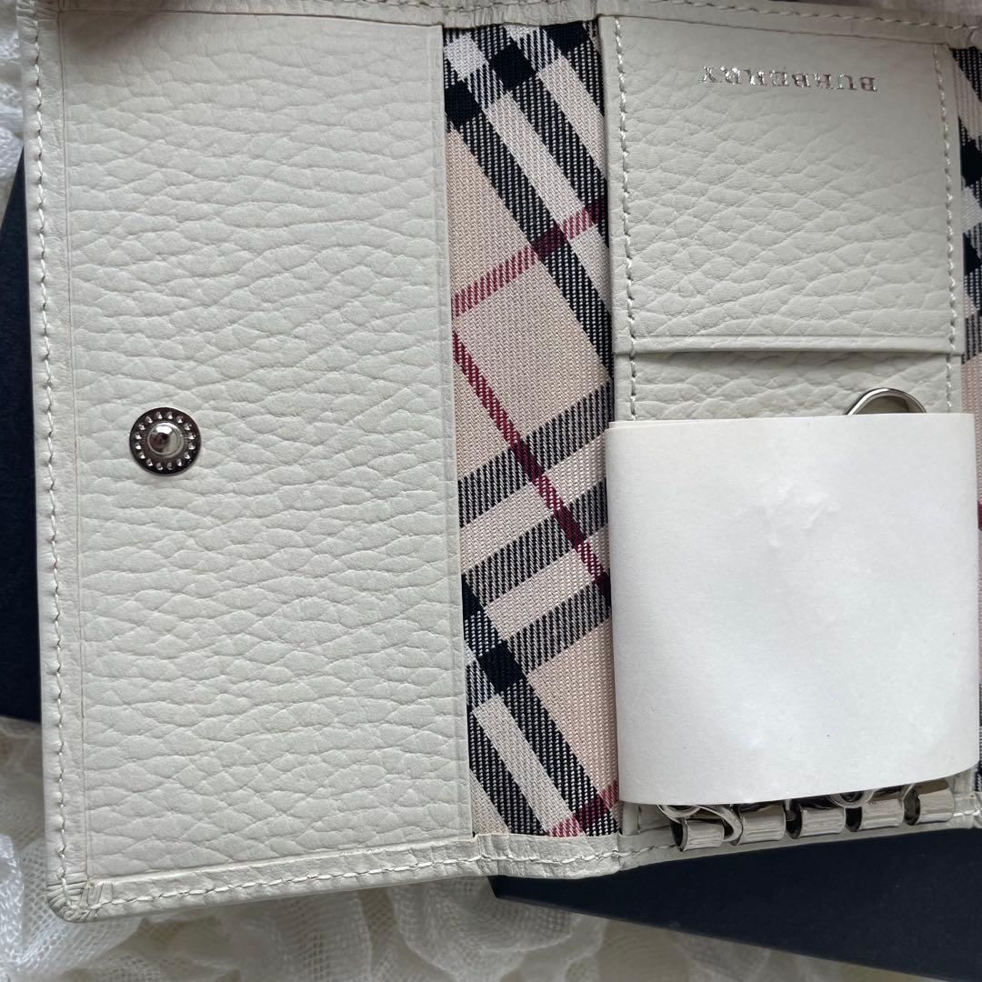 ✨新品未使用・箱付き✨　BURBERRY キーケース　ノバチェック　5連　刻印