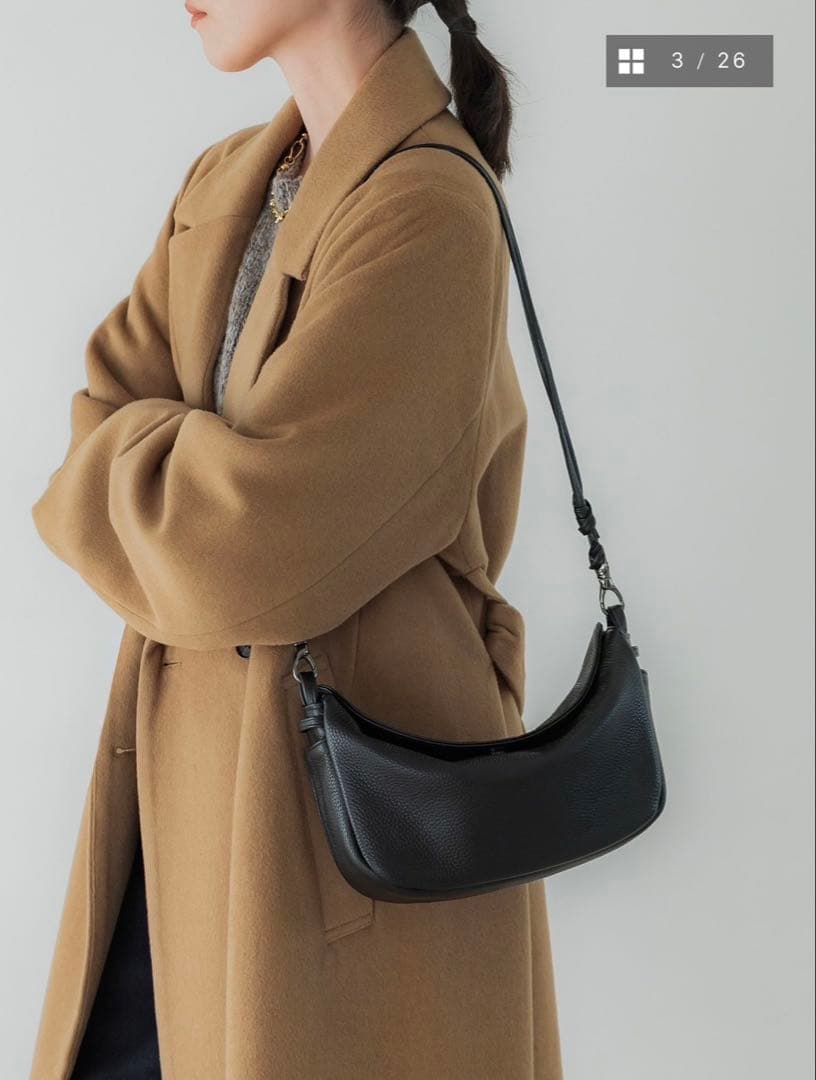 crewre マルチウェイソフトレザーバッグ ブラック - メルカリ