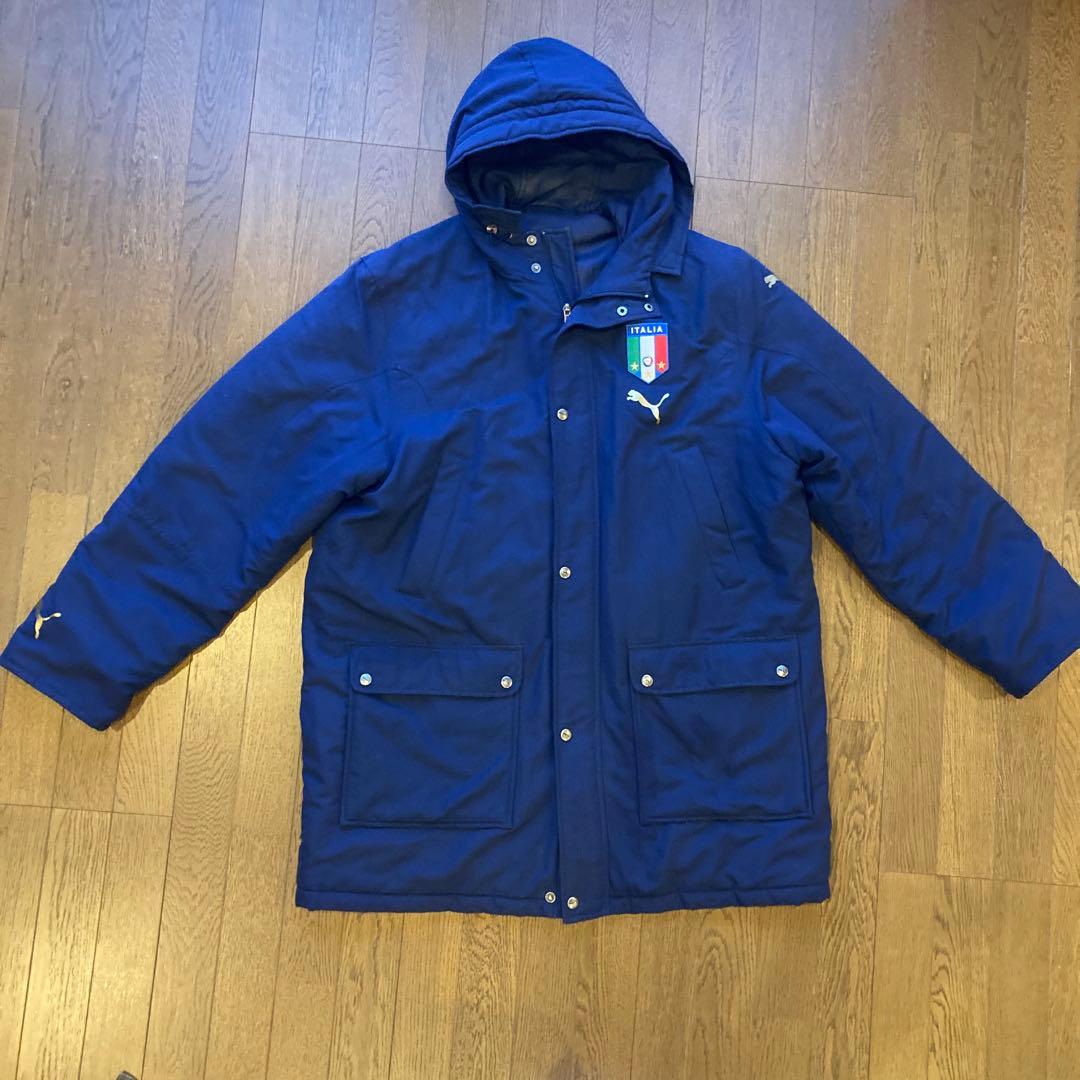 サッカーイタリア代表 ベンチコート メンズXL相当 - メルカリ