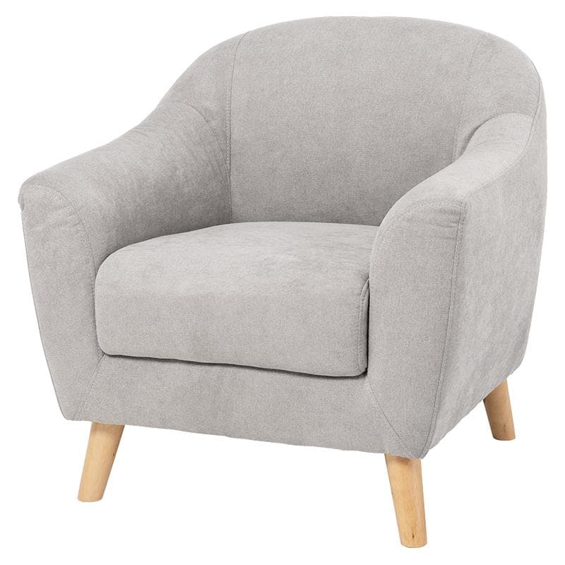 アウトレット【限定品・新品】姫系1Pソファ（ファブリック）エメル