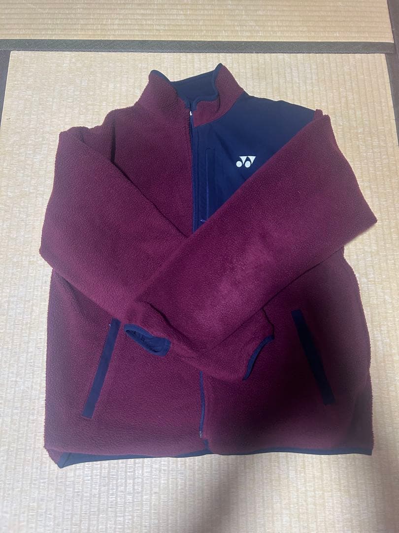 YONEX ジップアップジャケット ネイビー ワインレッド