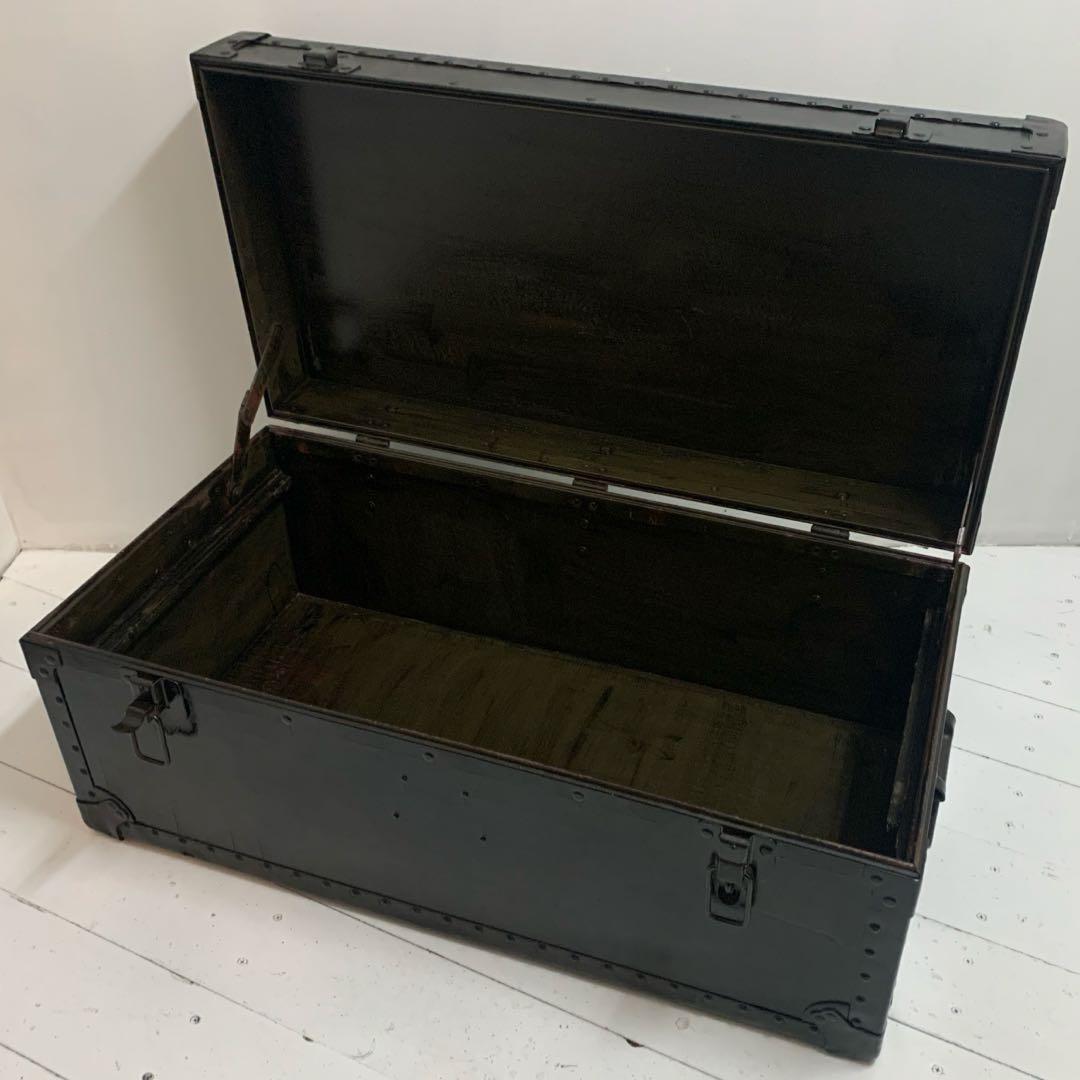 US VINTAGE 50s US ARMY 1955 ミリタリーボックス 黒P