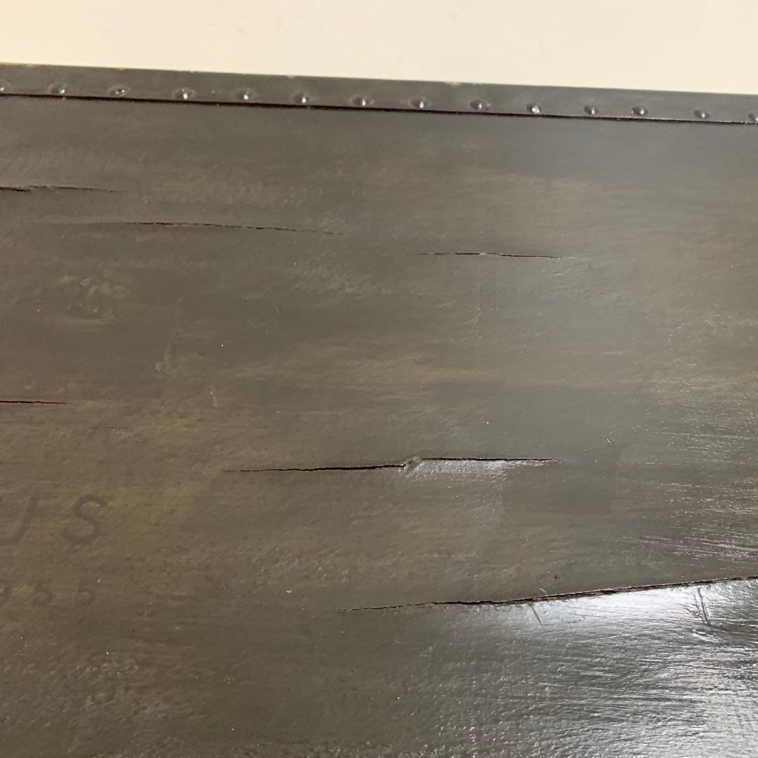 US VINTAGE 50s US ARMY 1955 ミリタリーボックス 黒P