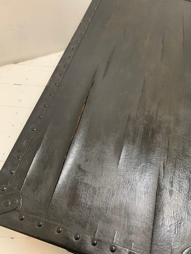 US VINTAGE 50s US ARMY 1955 ミリタリーボックス 黒P