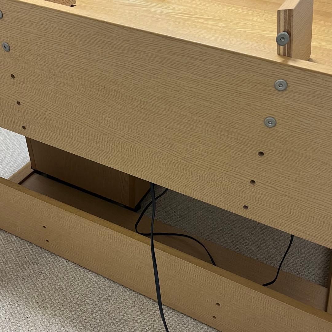 ベネッセ　カリモク　学習机①のみ 『①と②ワゴン引き出し2点セット』