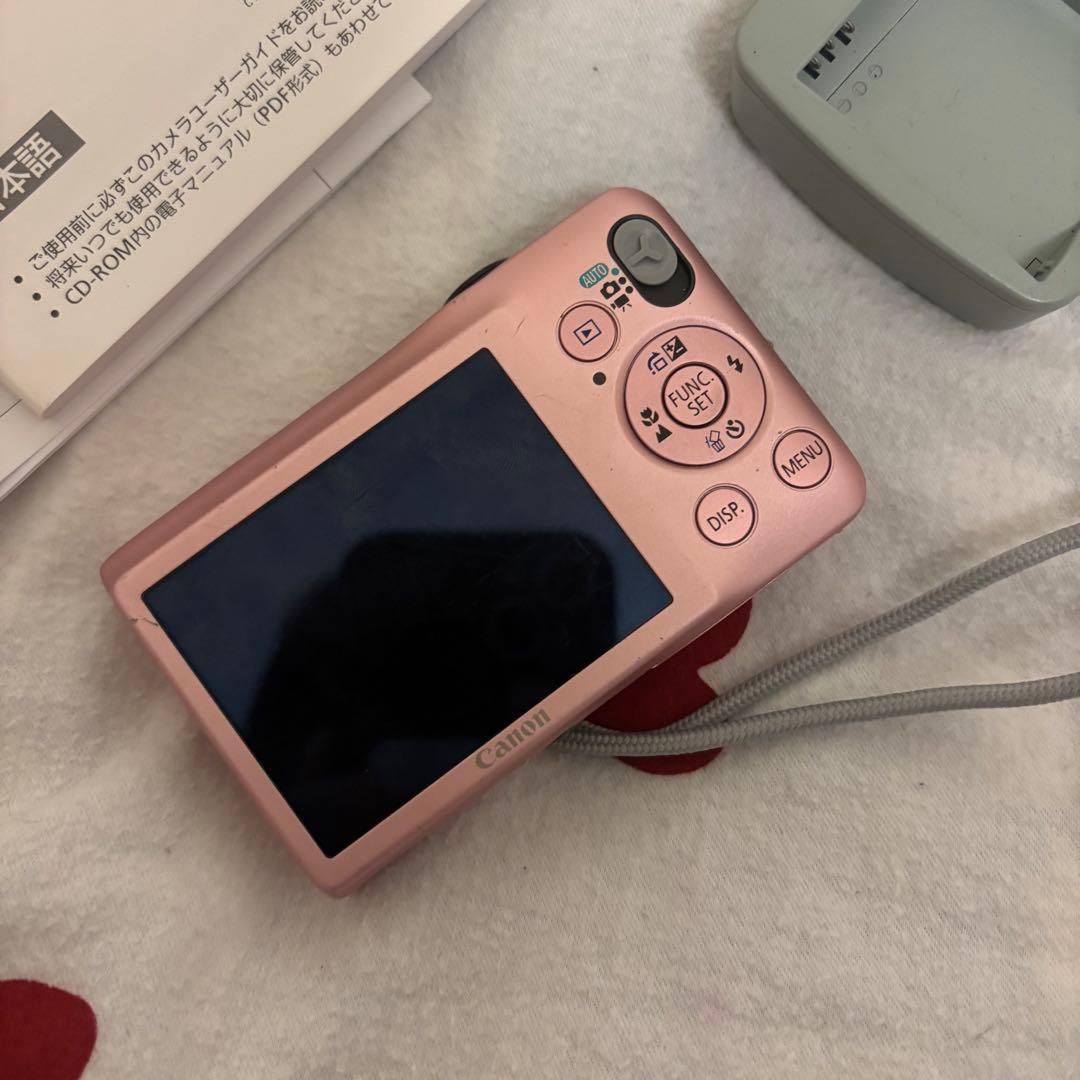 Canon デジカメ　ピンク　IXY200F 充電器付き　セット