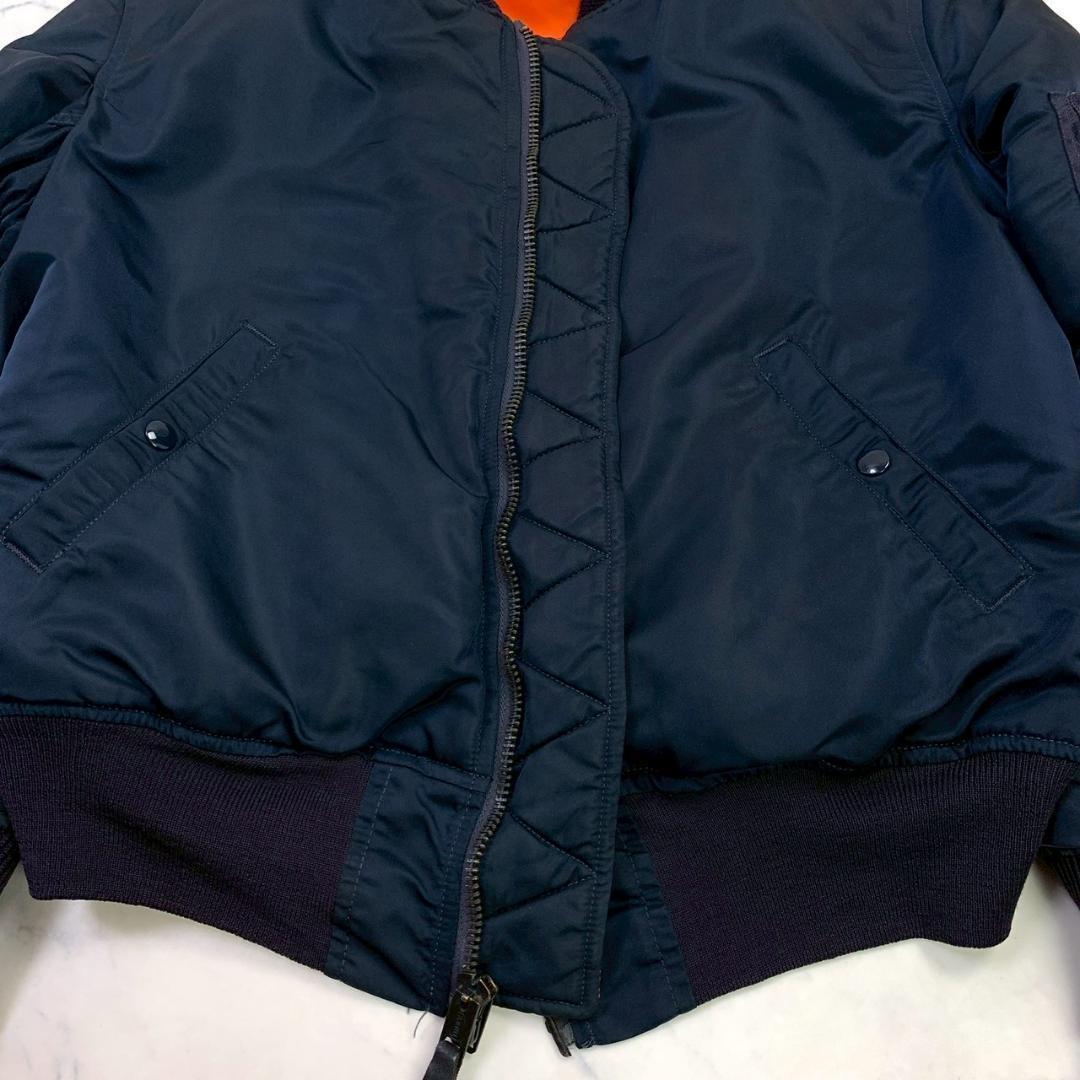 USA製 1968年復刻 アルファ MA-1 68モデル ネイビー M　D398