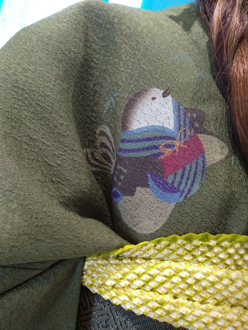 振袖五っ紋振袖成人式、半襟重ね衿、帯締め、襦袢