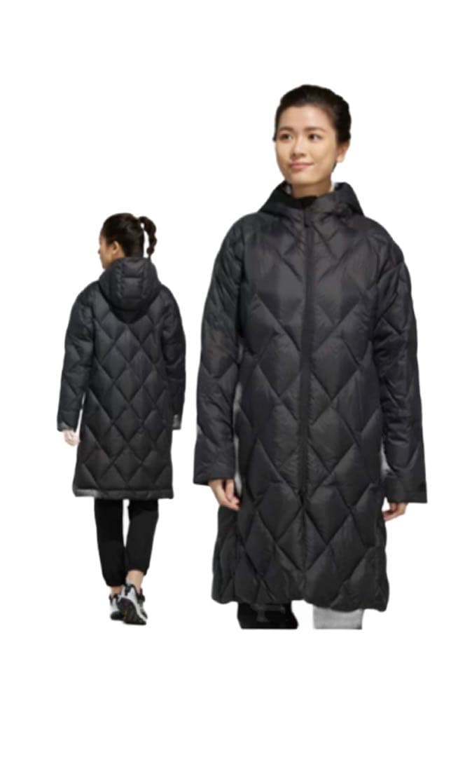 【未使用】ロングダウンコート　ベンチコート adidas アディダス