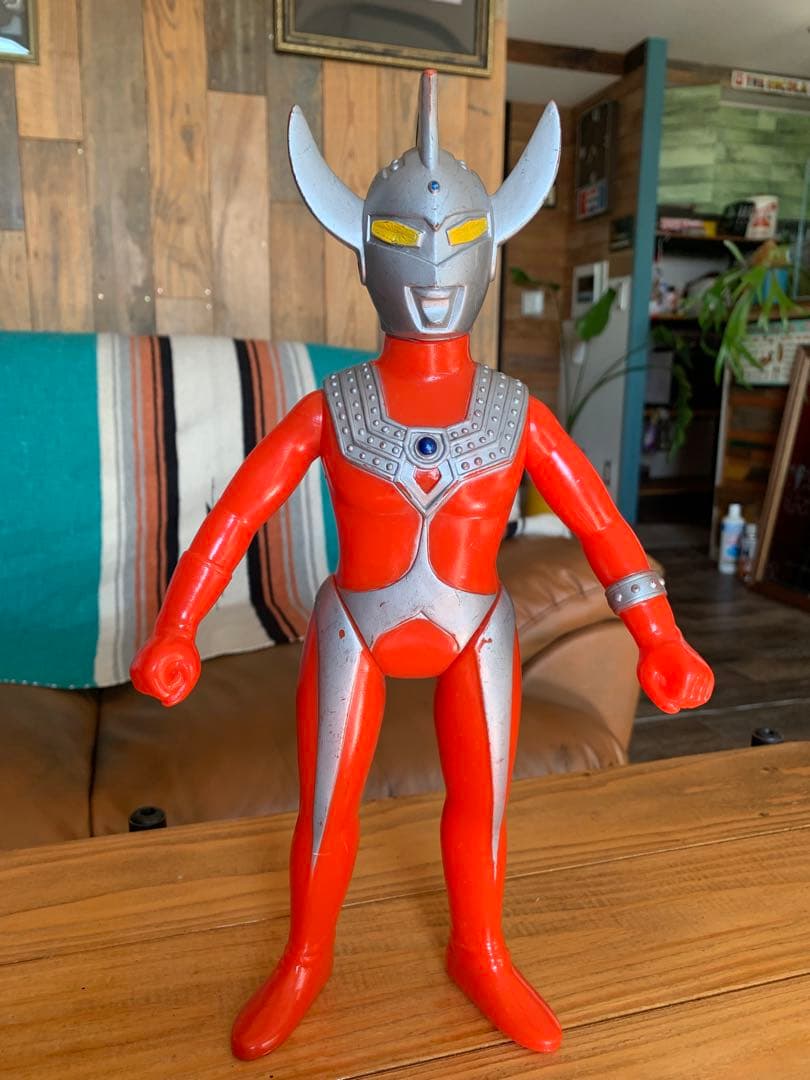 ポピーグレートザウルス　ウルトラマンタロウ　当時物ソフビ