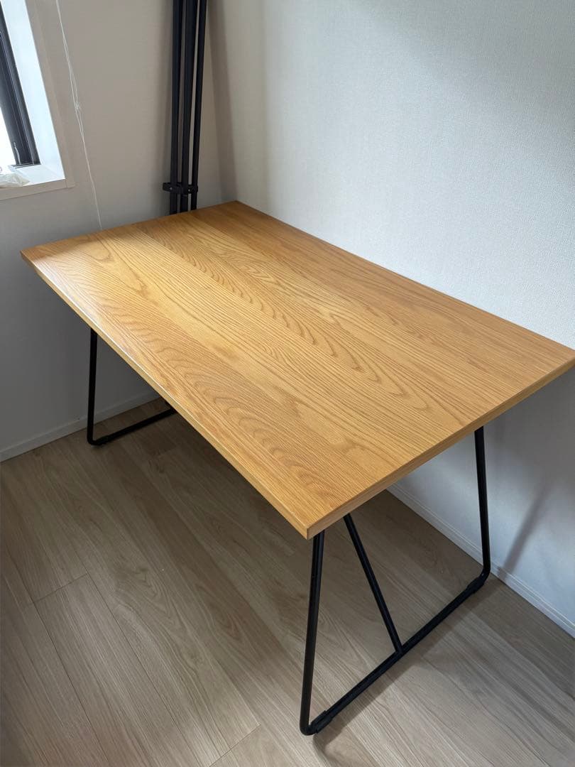 無印良品/木製折りたたみテーブル/オーク材/120cm幅