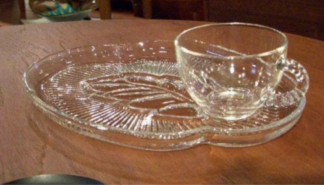 美品送料込み★フェデラルクリスタルリーフスナックセット80周年記念