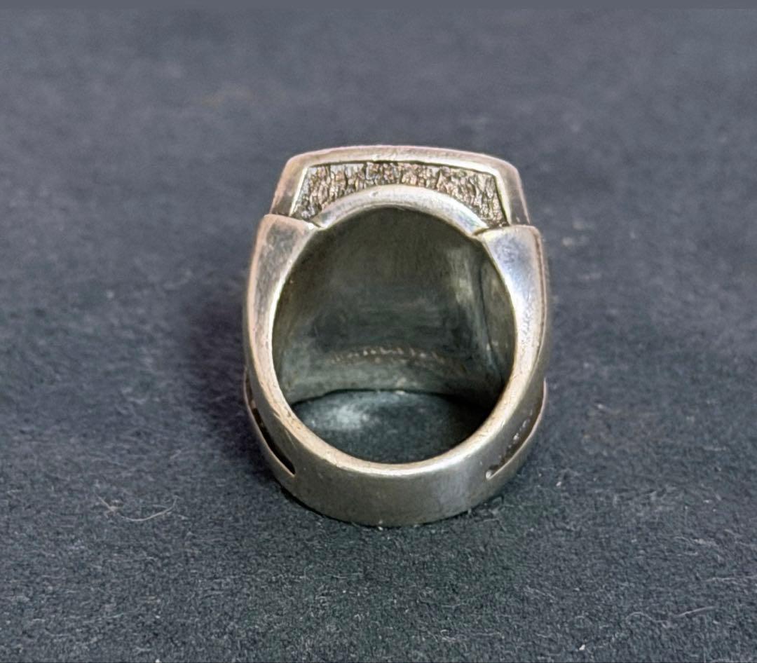ボッテガ シルバー 925 アンティーク リング シグネット 印台 古着