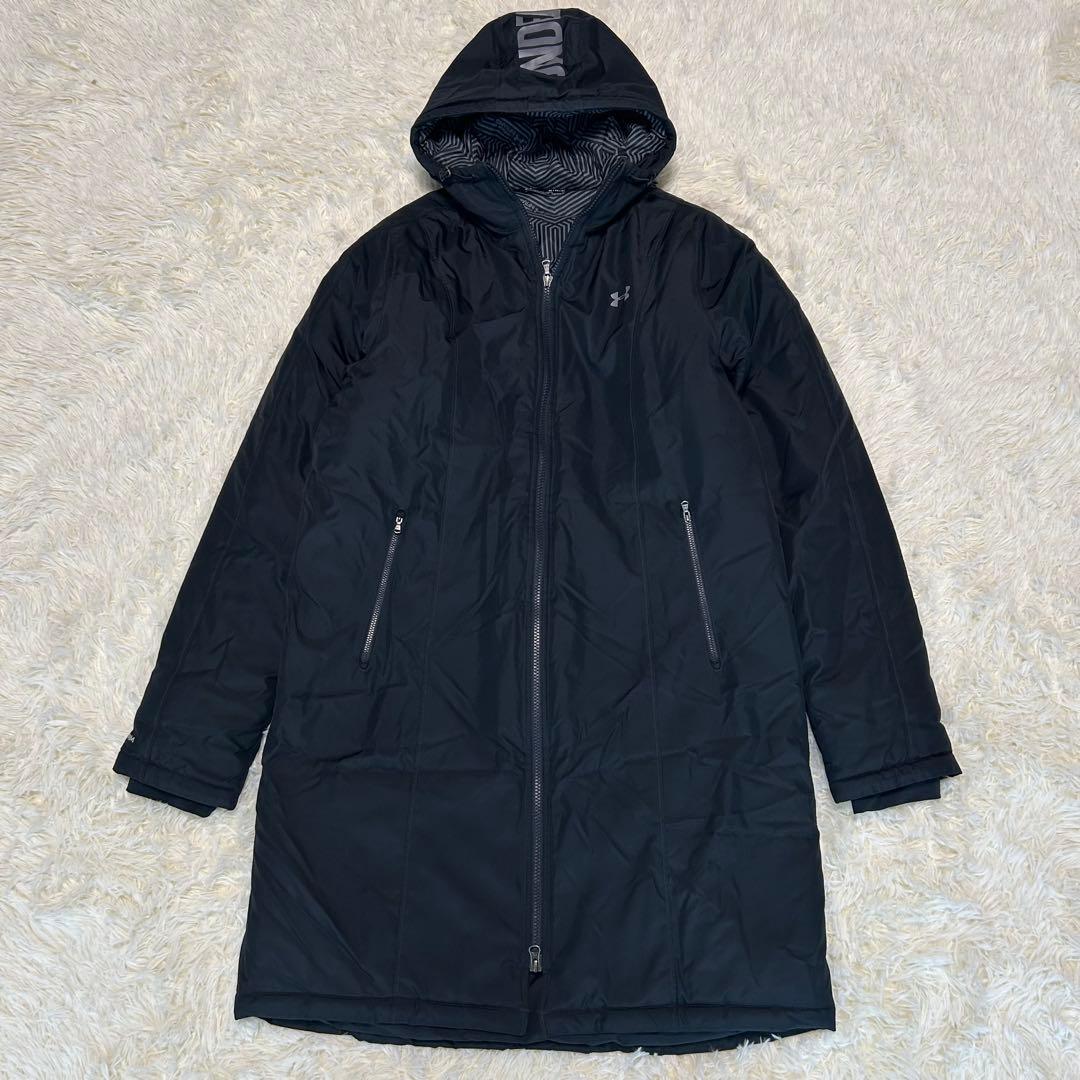 アンダーアーマー　ベンチコート（XL）コールドギア ブラック　ロング　男女兼用