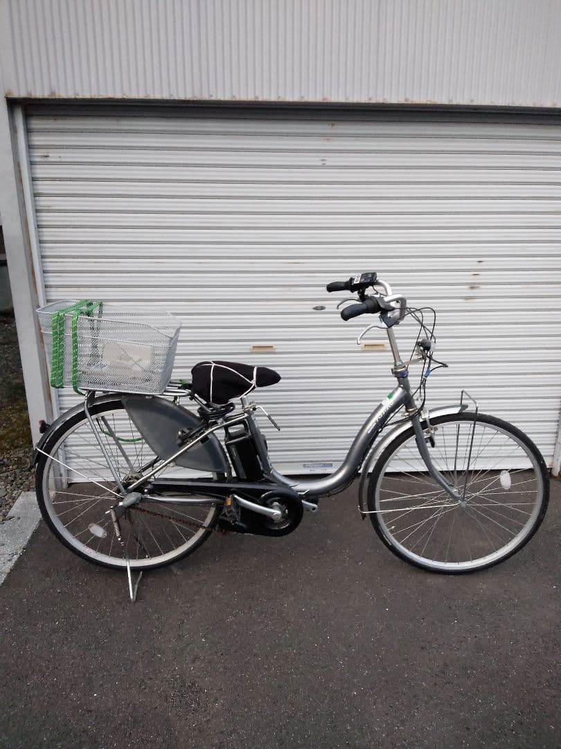 【送料込】ブリヂストン 電動アシスタベーシック自転車 グレー
