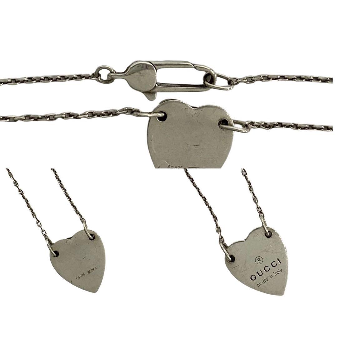 極 美品 箱 袋付 グッチ ハート ブレスレット シルバー925 - メルカリ
