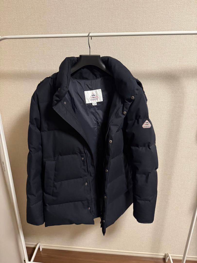 PYRENEX BELFORT ネイビー ダウンジャケット フード付き