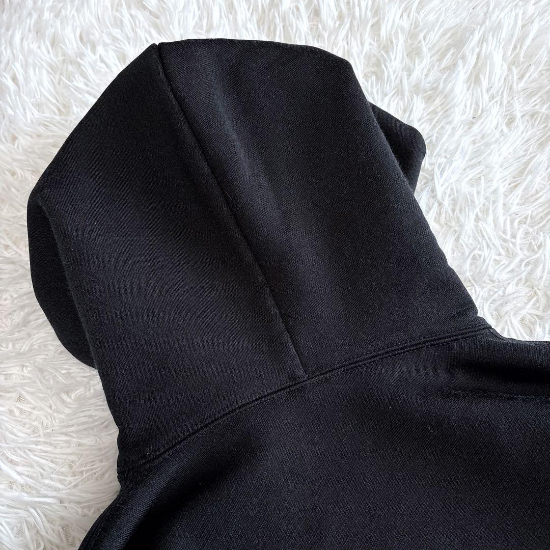 AURALEE バギーポリエステルスウェットパーカー ブラック サイズ4