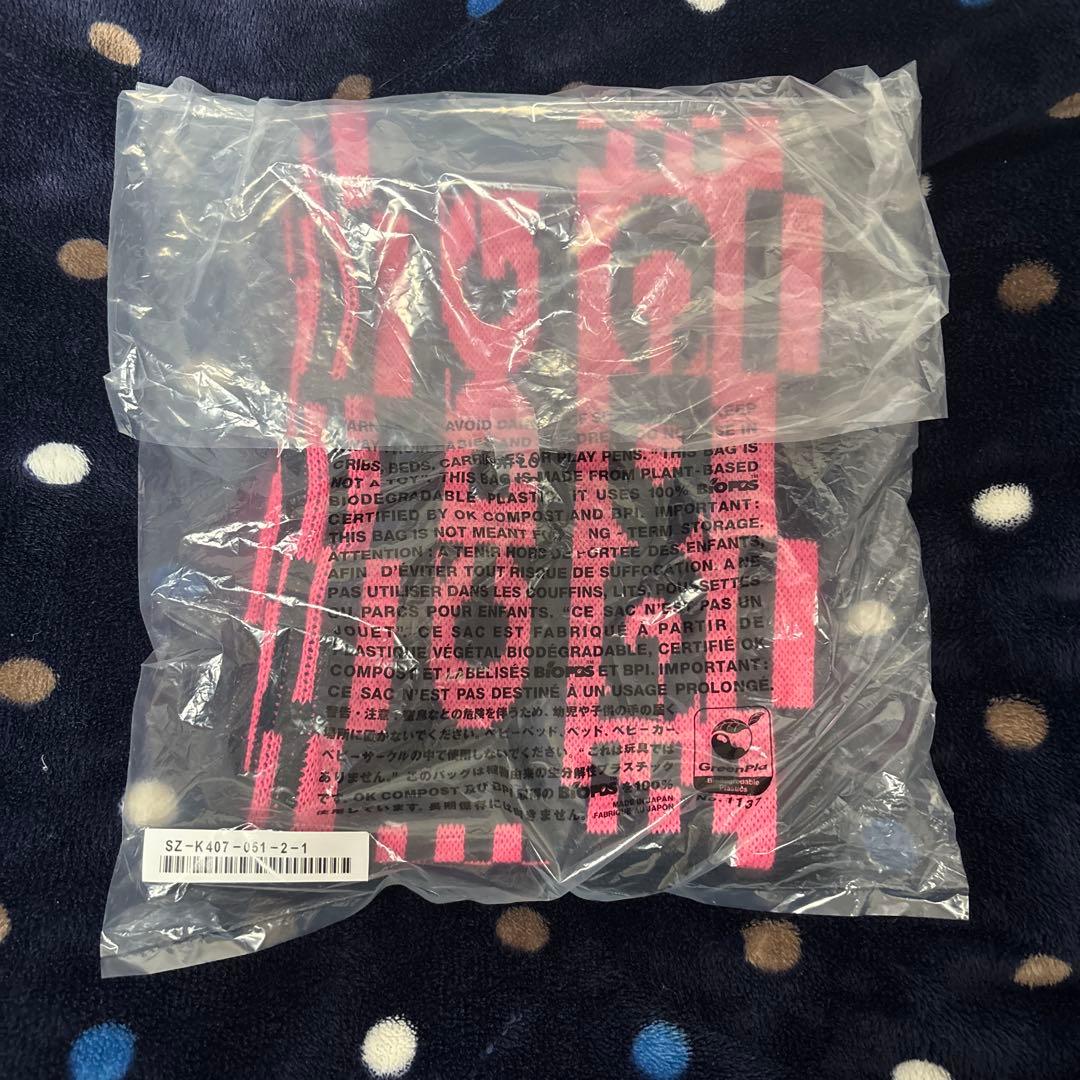 未開封　CDG ピンク 黒 マフラー　COMME DES GARÇONS