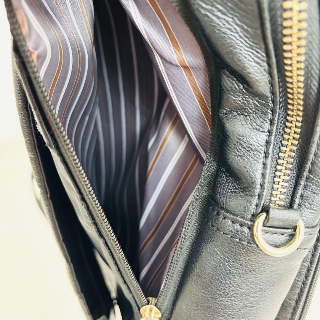 2719【美品】ace. エース リュック レザー A4PC格納可能 クッション