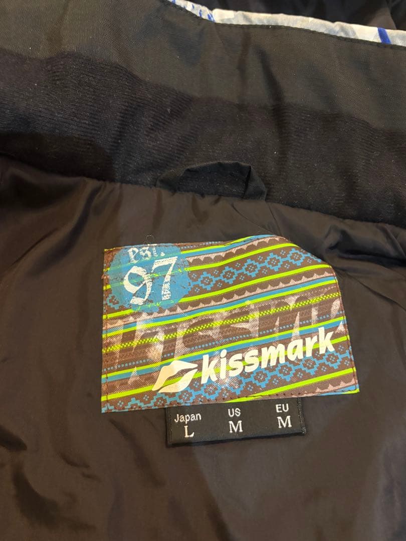 1回着！美品！キスマーク　スノボウェア　上下セット　Ｌ　kissmark