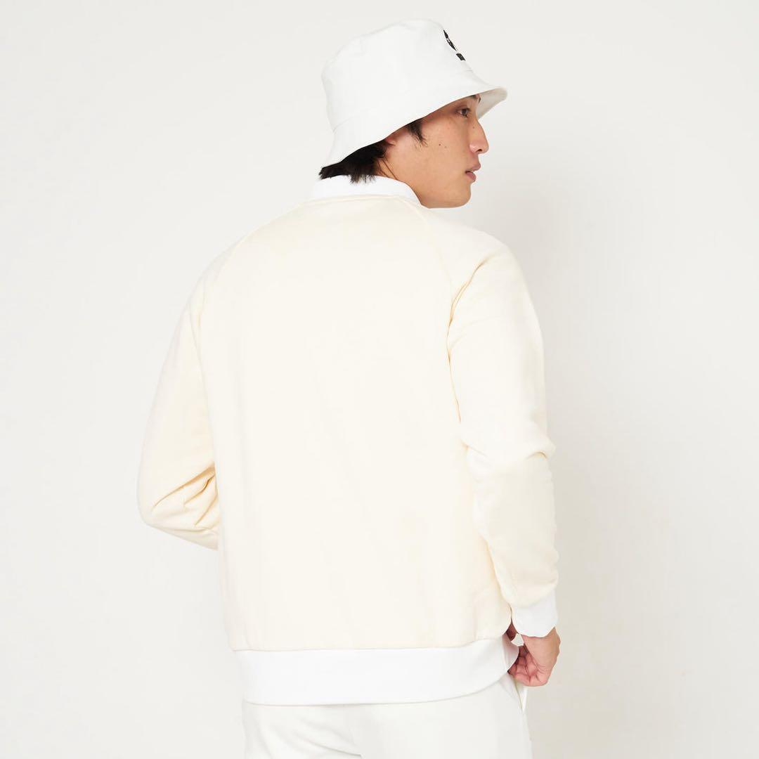 v12 TEACH CREW クルーネック シャツ 襟 ロゴ　長袖 スウェット