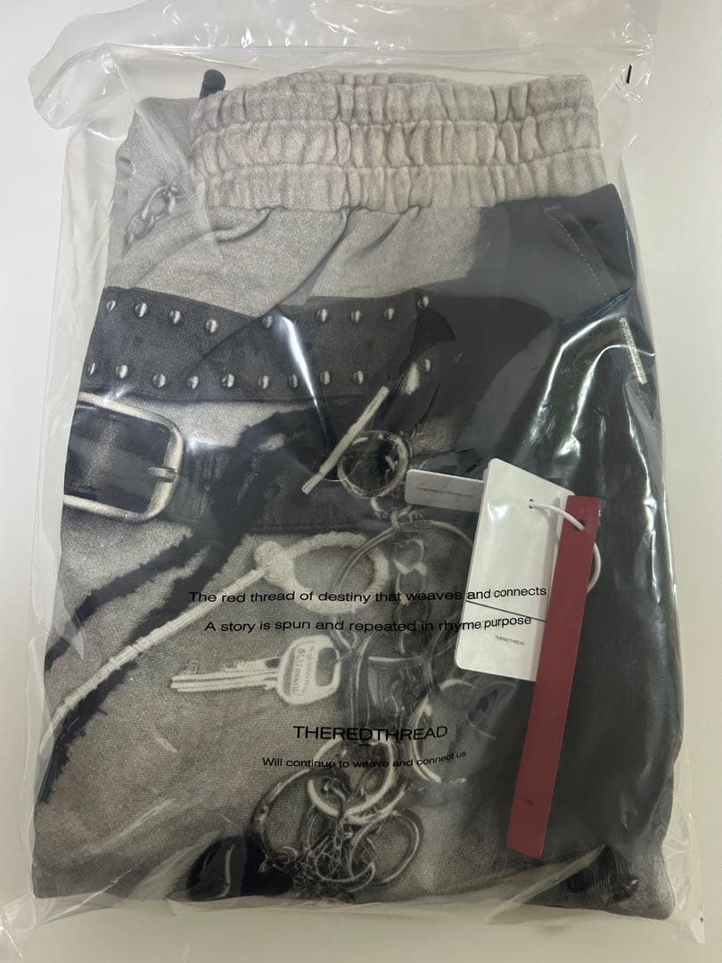 新品THEREDTHREAD S print sweat2 toys gray