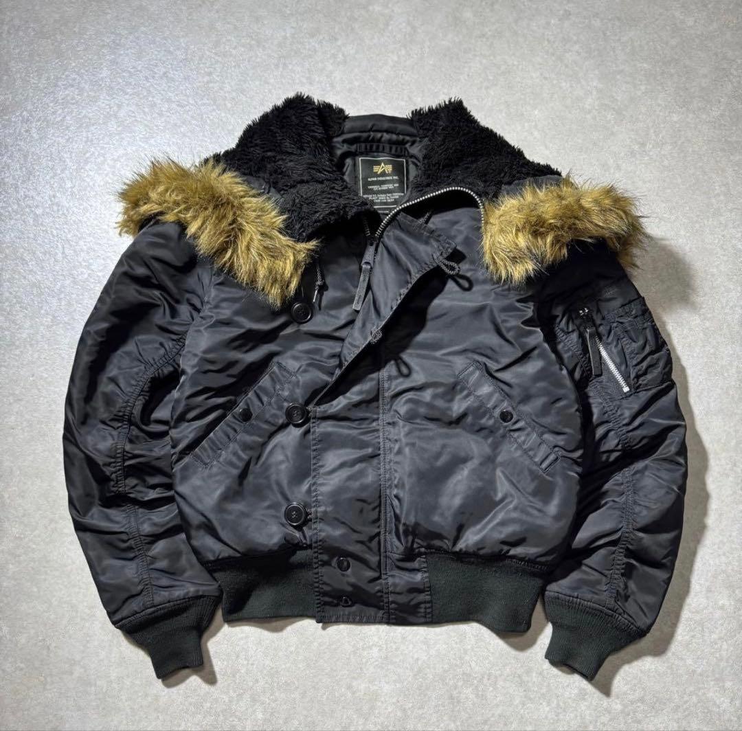 ジャケット・アウター ALPHA type N-2B flight jacket black N2B