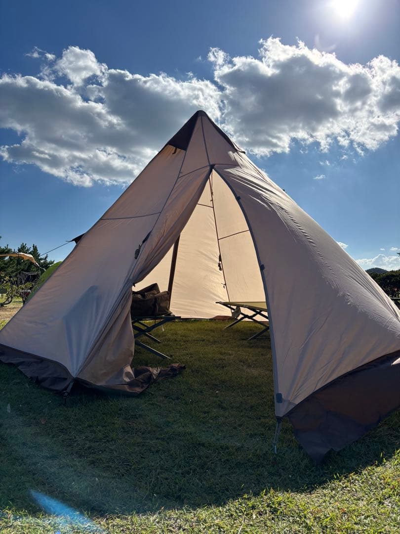 【ロゴス】vポールテント　 インナーマット&シート付き