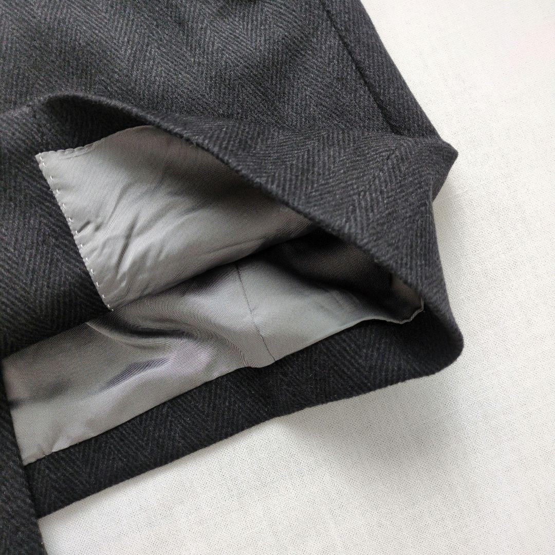 Mitsumine　カシミヤ100%　ステンカラーコート　ヘリンボーン　Mサイズ