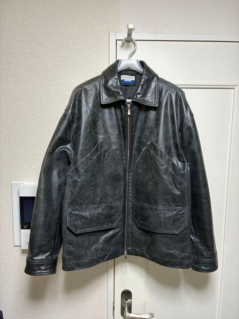 メゾンスペシャル バッファロー レザー プライム オーバー シングル