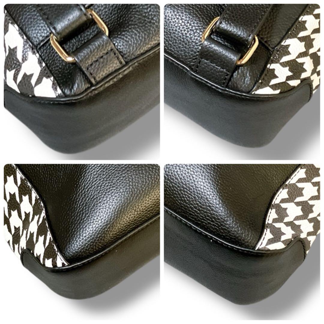 コールハーン 良品 3way 多収納 大容量 A4収納可 リュック 千鳥格子