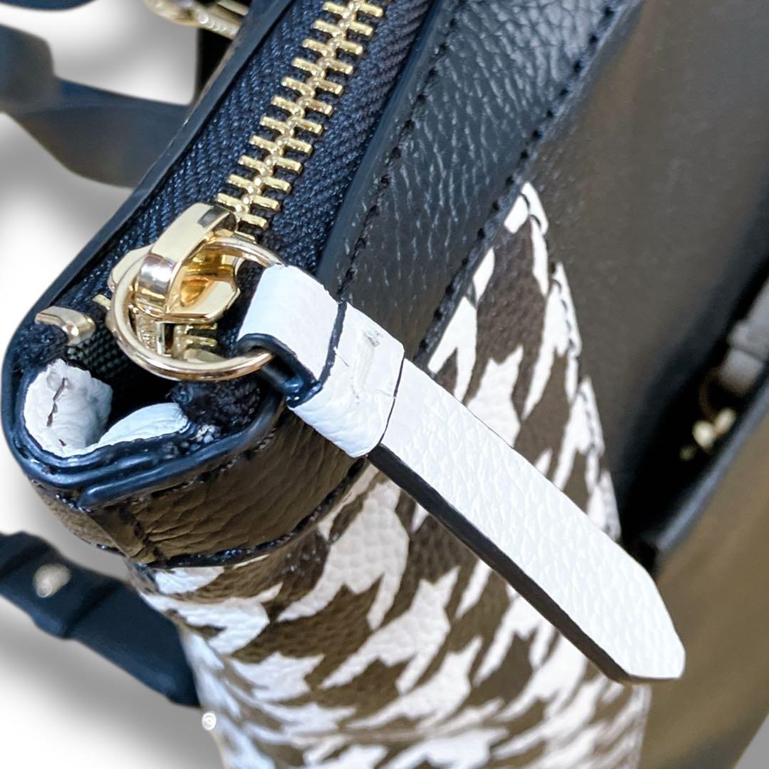 コールハーン 良品 3way 多収納 大容量 A4収納可 リュック 千鳥格子