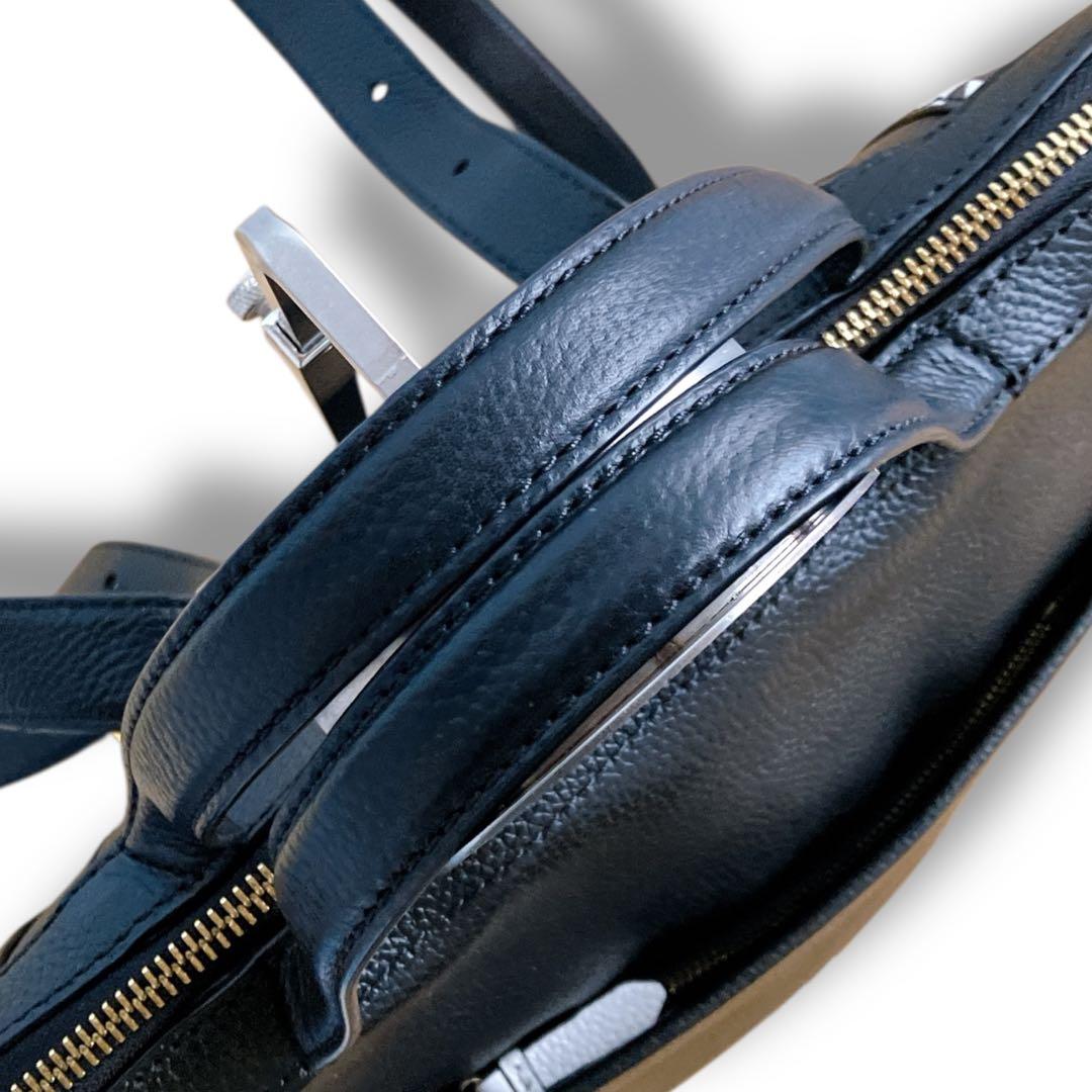 コールハーン 良品 3way 多収納 大容量 A4収納可 リュック 千鳥格子