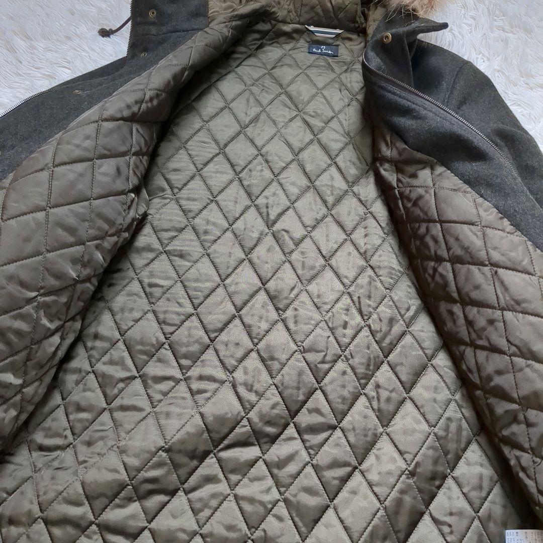 ポールスミス paul smith カシミア モッズコート M モスグリーン