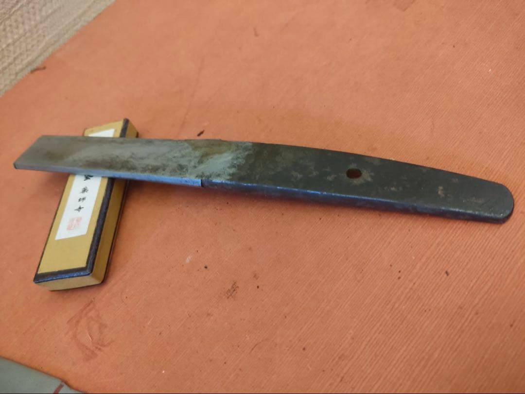 残欠刀 合法サイズに切断済 二品 アウトドア、工作用、研ぎの練習に