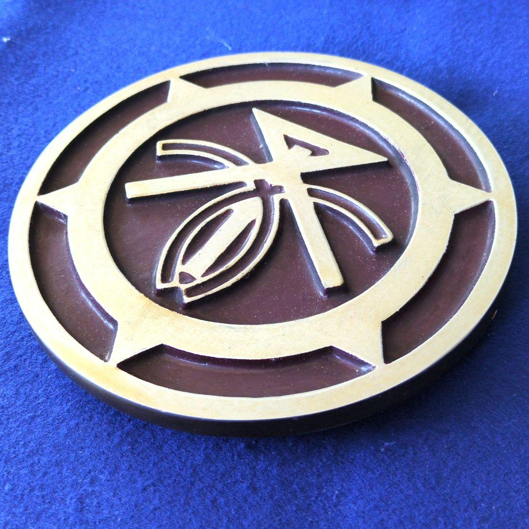 鉄道グッズ：鉄道プレート 阪急(阪急電鉄)旧社紋 金属プレート(当時物)