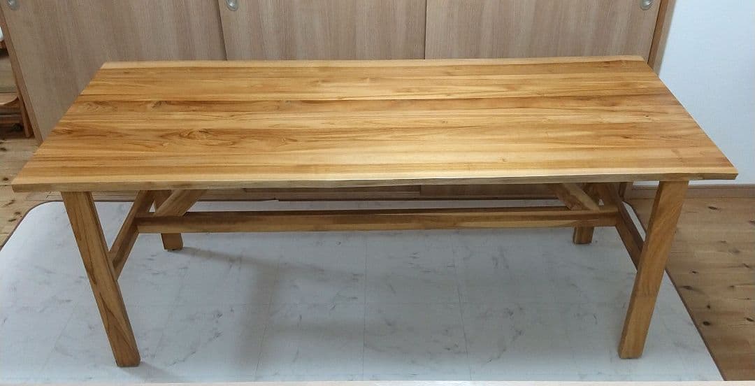 kaya様専用】SOTO(ソト) ダイニングテーブル W1800 耳付き - メルカリ