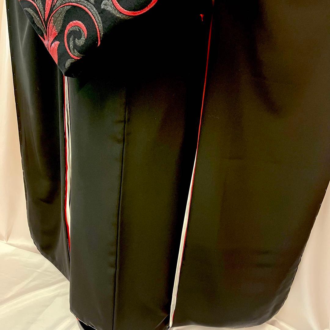 ◾️振袖フルセット■新品オリジナル■正絹無地振袖■黒振袖■成人式振り袖■振袖一式