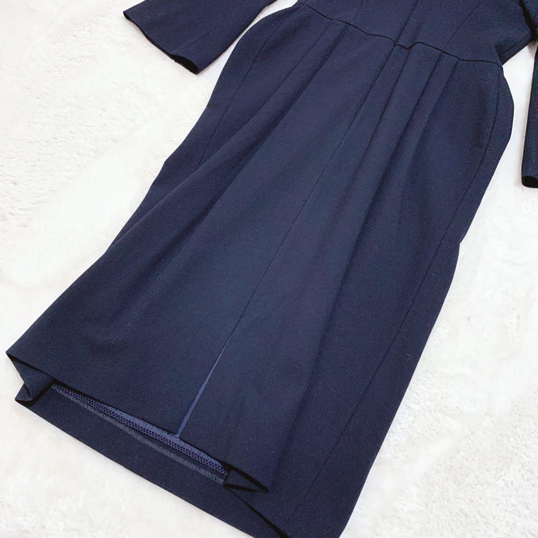 【美品】CELFORD セルフォード タックタイトワンピース ネイビー 34/S