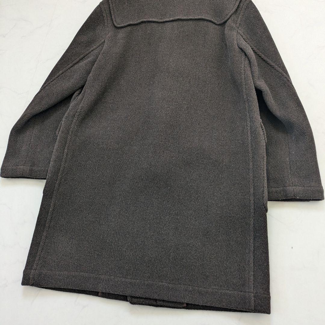 【美品】ヴァンヂャケット ヘリンボーン ダッフルコート L ブラウン