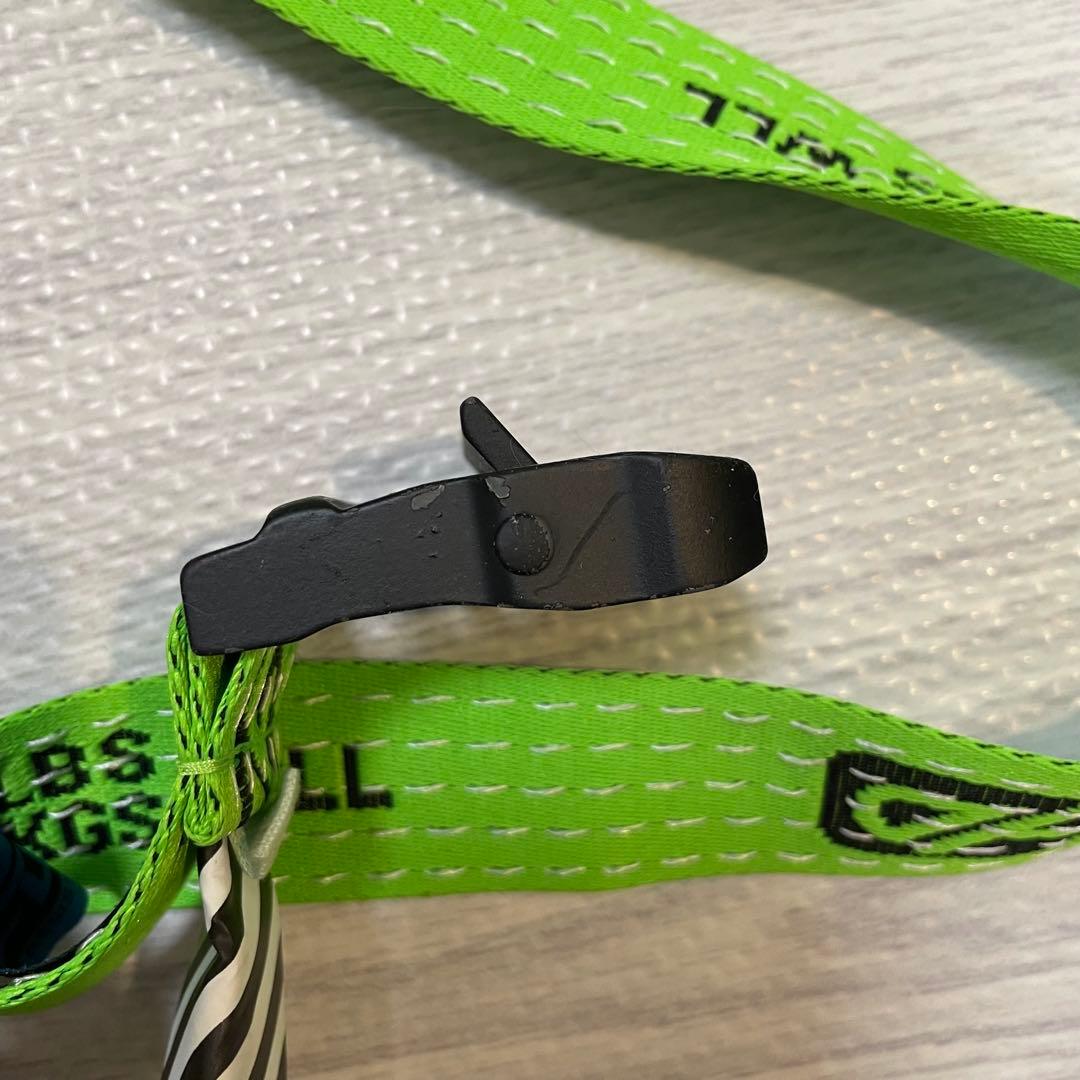 off-white オフホワイト　緑　ベルト