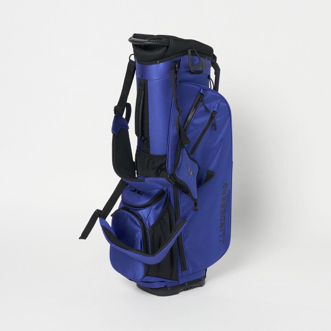 【新品未使用】J.LINDEBERG パープルブルー キャディバッグ スタンド式