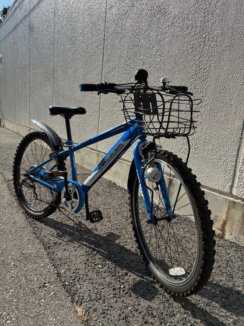 「神戸市内限定/近隣まで輸送可/引取割引します」24インチ　ブルー　6段変速