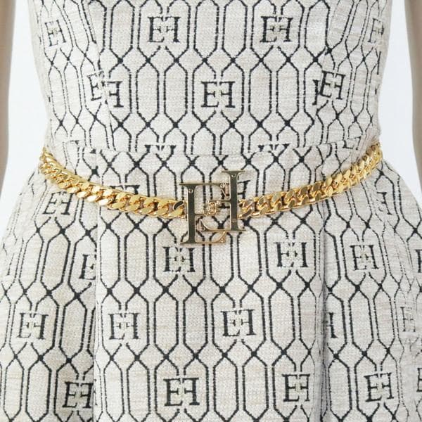 新品 エリザベッタフランキ フレアワンピース 40 EOP1669 S Mサイズ