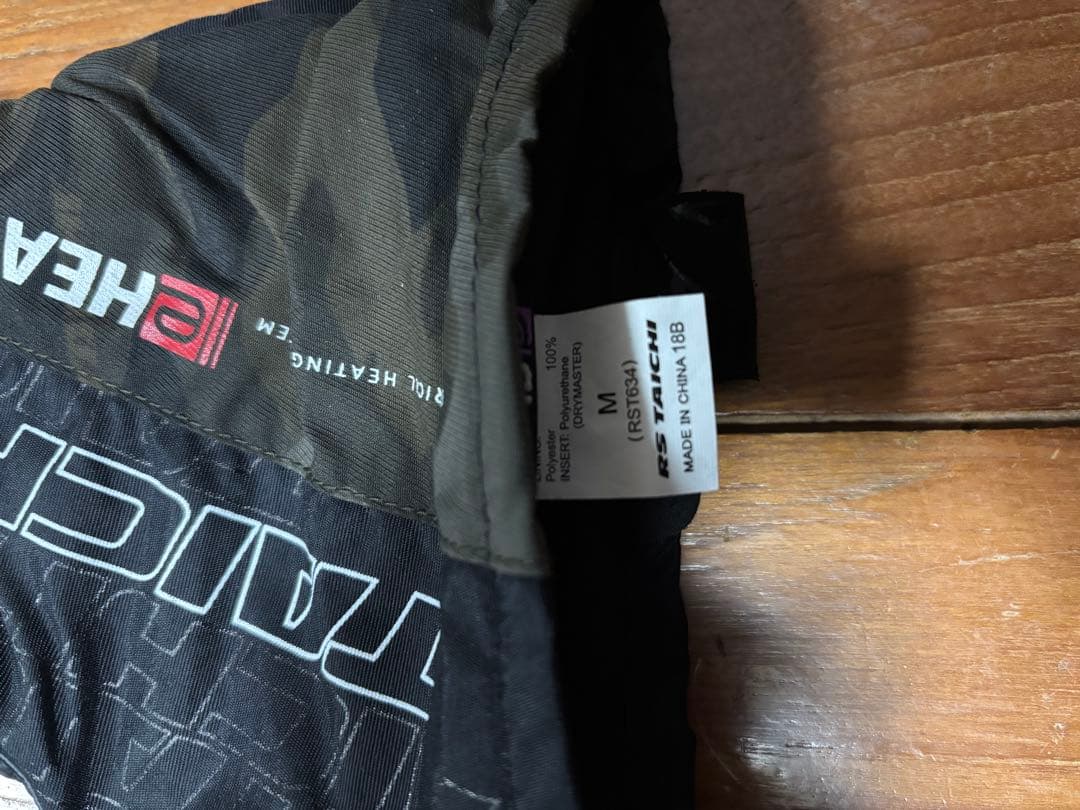 ⭐️超美品TAICHI eHEAT 迷彩 電熱バイクグローブ⭐️