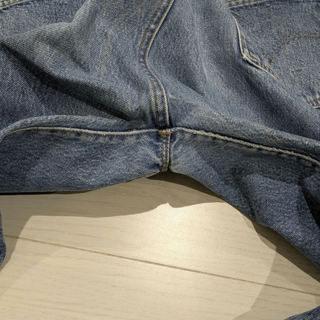 リーバイス501 W40 ハチマル黒カン内股シングル81年製80sアメリカ製